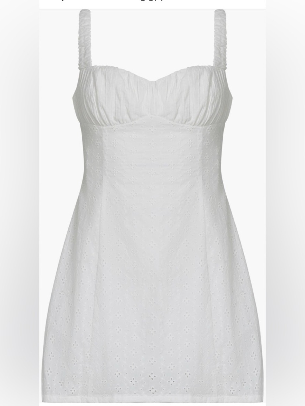 Lioness Olsen Eyelet Embroidery Mini Dress